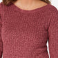 Karen Scott Women's Boat Neck Cotton Sweater Red Size X-Large