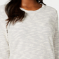 Karen Scott Women's Petite Space-Dye 3/4-Sleeve Top Gray Size Petite Small