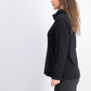 Karen Scott Women's Sport Cowl-Neck Top Black Size Medium