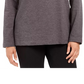 Karen Scott Women's Sport Cowl-Neck Top  Purple Size Small