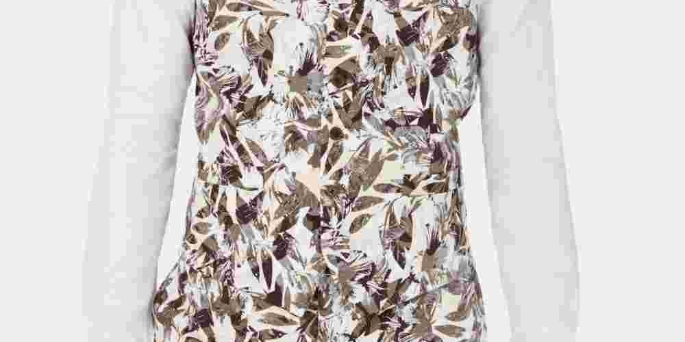 INC International Concepts Men's Suit Vest Taupe Olive Floral Botanical Slim Fit Beige Size XX-Large