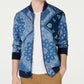 American Rag Men's Quilted Bandana Jacket Blue Size Medium