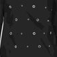 Karen Scott Women's Cotton Grommet Top Black Size X-Small