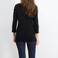 Karen Scott Women's Three-Quarter-Sleeve Top Black Size Medium