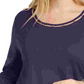 Karen Scott Women's Plus Size Beaded Cutout-Neck Tunic Purple Size 0X