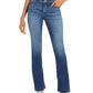 INC International Concepts Women's INCFinity Stretch Bootcut Jeans Blue Size 4 Petite