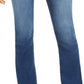 INC International Concepts Women's INCFinity Stretch Bootcut Jeans Blue Size 4 Petite