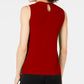 INC International Concepts Women's Crisscross Cutout Top Red Size X-Small