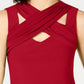INC International Concepts Women's Crisscross Cutout Top Red Size X-Small