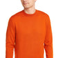 Club Room Men's Solid Crew Neck Merino Wool Blend Sweater Dark Orange Size Large