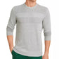 Club Room Men's Cotton Solid Textured Crew Neck Sweater Grey Size XX-Large
