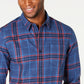 American Rag Men's Shirt Button Down Plaid Longsleeve Navy Size X-Large