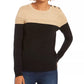 Charter Club Women's Petite Lurex Knit Sweater  Dark Beige Size  X-Large