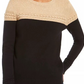 Charter Club Women's Petite Lurex Knit Sweater  Dark Beige Size  X-Large