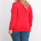 Charter Club Women's Argyle Crewneck Sweater Red Size X-Large