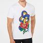 INC International Concepts Men's Rhinestone Snake T-Shirt White Size XXX-Large