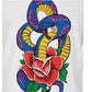 INC International Concepts Men's Rhinestone Snake T-Shirt White Size XXX-Large