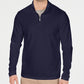 Alfani Men's Textured Quarter Zip Sweater Navy Size XX-Large