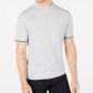 Alfani Men's Mock Neck Short Sleeves Sweater Grey Size Small