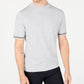 Alfani Men's Short Sleeve Mock Neck Sweater Grey Size XXX-Large