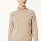 Karen Scott Women's Marled Cotton Turtleneck Sweater Brown Size X-Large