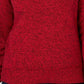 Karen Scott Women's Marled Cotton Turtleneck Sweater Bright Red Size X-Small
