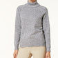 Karen Scott Women's Marled Cotton Turtleneck Sweater White Size XX-Large