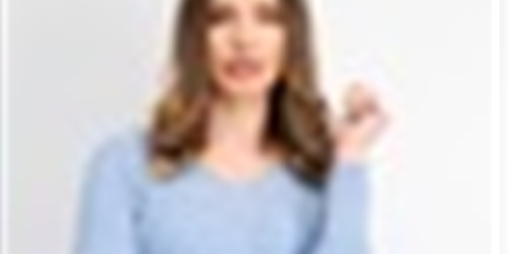 Karen Scott Women's Petite Cable-Knit V-Neck Sweater Blue Size Petite X-Large