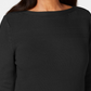 Karen Scott Women's Cotton Boat Neck Sweater Black Size Small