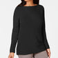 Karen Scott Women's Cotton Boat Neck Sweater Black Size X-Small