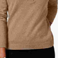 Karen Scott Women's Petite Cotton Toggle Henley Sweater Brown Size Petite Small