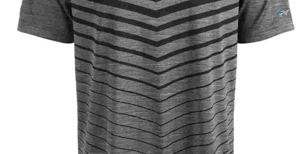 Attack Life Men's Ombre Chevron Jacquard Polo Black Size Small