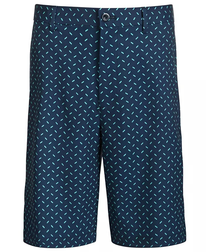 Greg Norman Men's Metal Print Shorts Navy Size 42