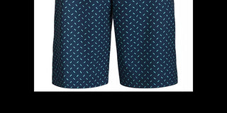 Greg Norman Men's Metal Print Shorts Navy Size 42