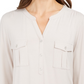 Style & Co Women's Top Beige Size Small