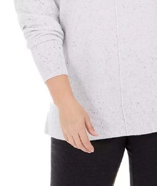 Karen Scott Women's New Plus-Size Lightweight Mock Sweater Top White Size 0X