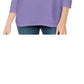 Karen Scott Women's Ribbed 3/4 Sleeve Sweater Purple Size Large