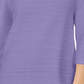 Karen Scott Women's Ribbed 3/4 Sleeve Sweater Purple Size X-Small