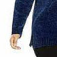 Karen Scott Women's Plus Size V-Neck Chenille Sweater Dark Blue Size 2X