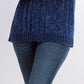 Karen Scott Women's Cable-Knit Chenille Sweater Blue Size Small