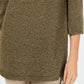 Karen Scott Women's Cowl Neck 3/4 Sleeve Sweater  Green Size Petite Medium