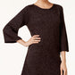 Karen Scott Women's Marled Boat Neck Sweater Black Size Small