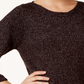 Karen Scott Women's Marled Boat Neck Sweater Black Size Small
