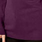 JM Collection Women's Button-Cuff Crewneck Sweater  Purple Size Large