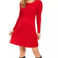 Style & Co Women's Ribbed-Knit Sweater Dress Purple Size Large