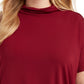 Alfani Women's Plus Size Mock-Neck Top Wine Size 3X