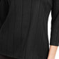 Alfani Women's Solid Twist Neck Top Black Size Petite Medium