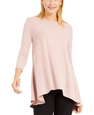 Alfani Women's High Low Tunic Pink Size Large