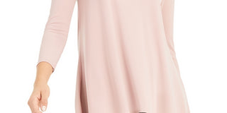 Alfani Women's High Low Tunic Pink Size Large
