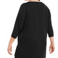 Alfani Women's Plus Size Contrast-Stripe Tunic Black Size 4X